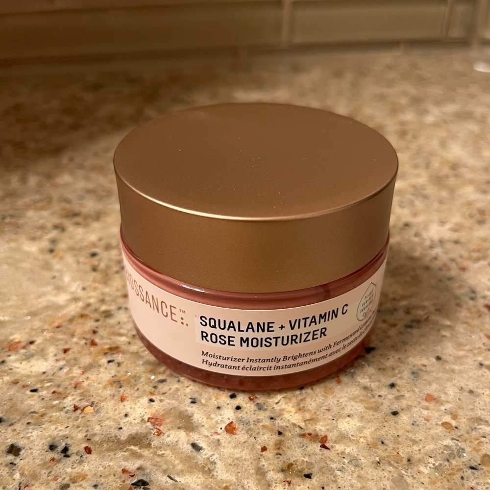 Biossance squalene + vitamin C rose moisturizer
